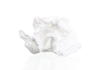 Obraz premium Przykręcane bibułki na białym tle