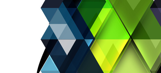 Colorful repeating triangles modern geometric in contemporary style on white background. Abstract geometric shape. Modern stylish texture
