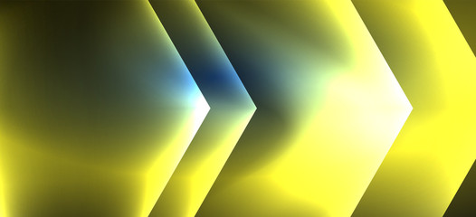 Neon shiny color lines background. Abstract colorful web template Geometric modern technology concept.