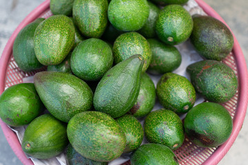 A pile of avocado