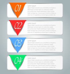 Business infographics tabs template for presentation, education, web design, banners, brochures, flyers. 