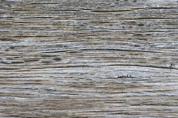 Fototapeta premium Old natural wooden shabby background close up. Abstract background, empty template. Top view