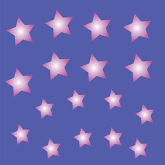 set of colorful stars