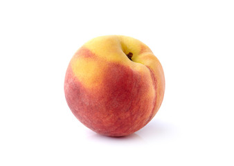 Peach isolated on white background
