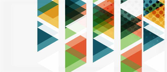 Vector triangle geometric abstract composition background. Retro vector illustration. Ornament illustration