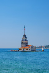 Istanbul, Turkey. Maiden's Tower in the Sea of Marmara