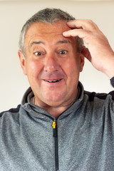 Portrait of an elderly sympathetic man