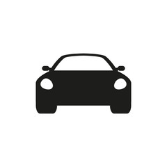 The icon of the car. Simple vector illustration