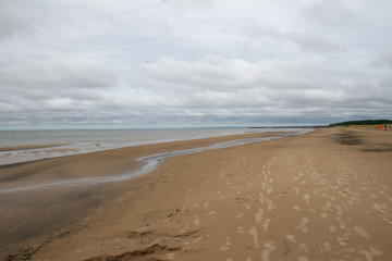Plaża nad Zatoką Fińską w Estonii
