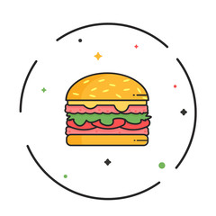 Hamburger with double meat