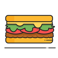 Fresh sandwich with cheese