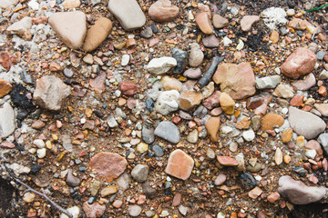 stone nature wet dirt earth asphalt road texture pebble monolith granite flint rock boulder cobblestone abstraction background