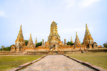 Fototapeta premium Ancient historic city at Ayodhya provine from Thailand.