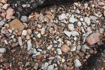 stone nature wet dirt earth asphalt road texture pebble monolith granite flint rock boulder cobblestone abstraction background