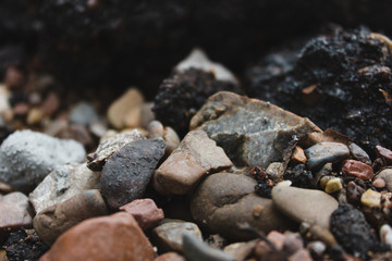 stone nature wet dirt earth asphalt road texture pebble monolith granite flint rock boulder cobblestone abstraction background