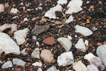 stone nature wet dirt earth asphalt road texture pebble monolith granite flint rock boulder cobblestone abstraction background