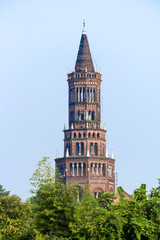 Fototapeta na wymiar Abbey of Chiaravalle, Milan: the tower