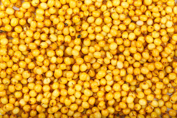 raw sea buckthorn as background