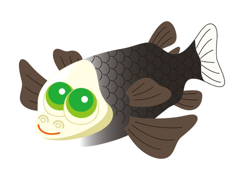 recommend clip art: デメニギス Barreleye 深海魚 キャラクター イラスト
