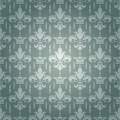 Royal damask wallpaper for decorative design