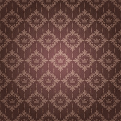 Decorative pattern in royal style, wallpaper texture, vector graphics