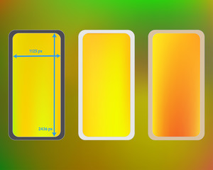 Mesh, multicolor phone backgrounds kit.