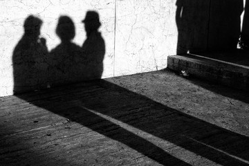 Human shadows on the walls 4