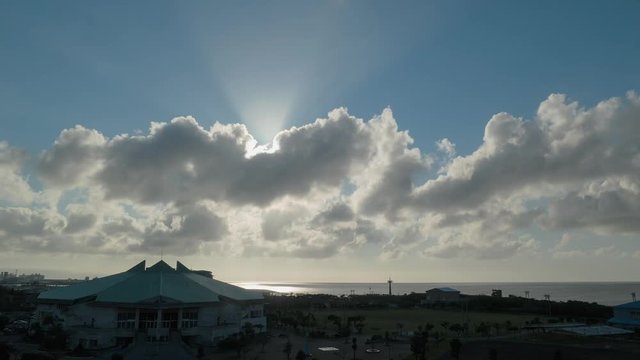 Timelapse of Ginowan Seaside Park, Ginowan, Okinawa Prefecture, Japan