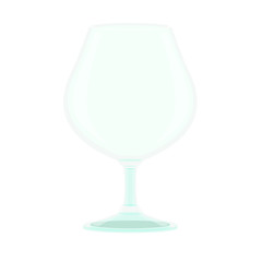 champagne glass and wine glass isolated on white background illustration vector