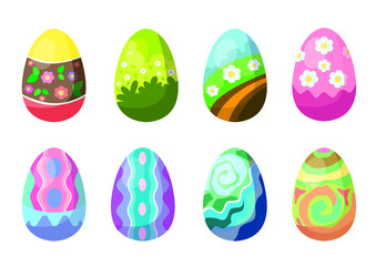 easter egg design on white background illustration vector