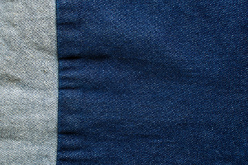 Navy blue fabric texture background top view.