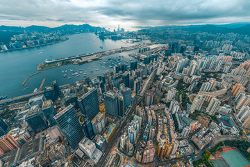 hong kong Kwun Tong at aerial view