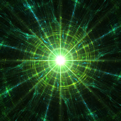 Green spiral of quantum physics energy