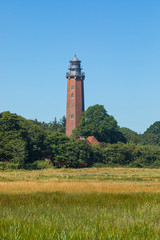 Neuland lighthouse at Behrensdorf, Baltic Sea coast, Germany