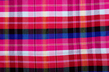 Close up Thai fabric Phakama for background