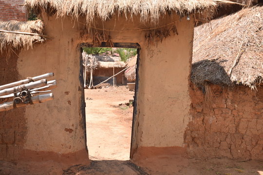 indian village house