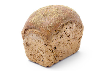 baking bread in detail isolated on white background close up