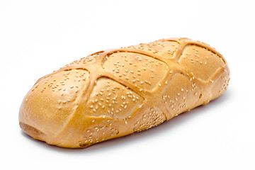 baking bread in detail isolated on white background close up