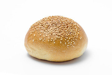 baking bread in detail isolated on white background close up
