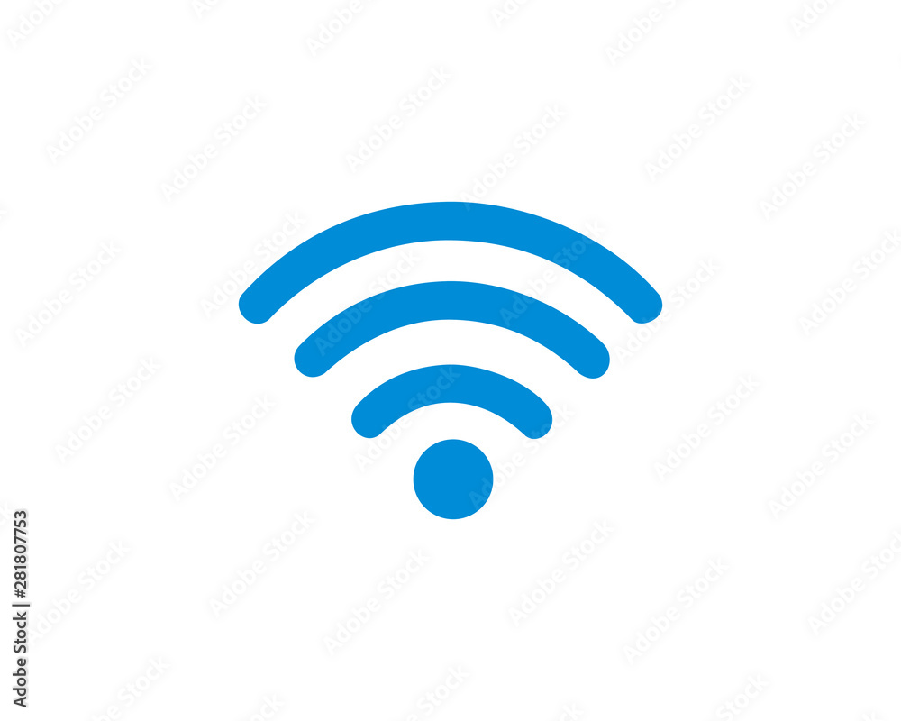 Aufkleber wifi icon symbols vector. symbol for web site computer and mobile vector.