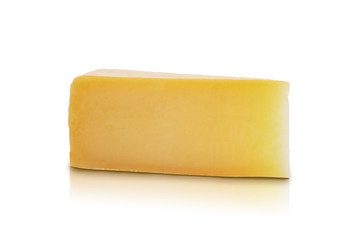 Fromage sur fond blanc