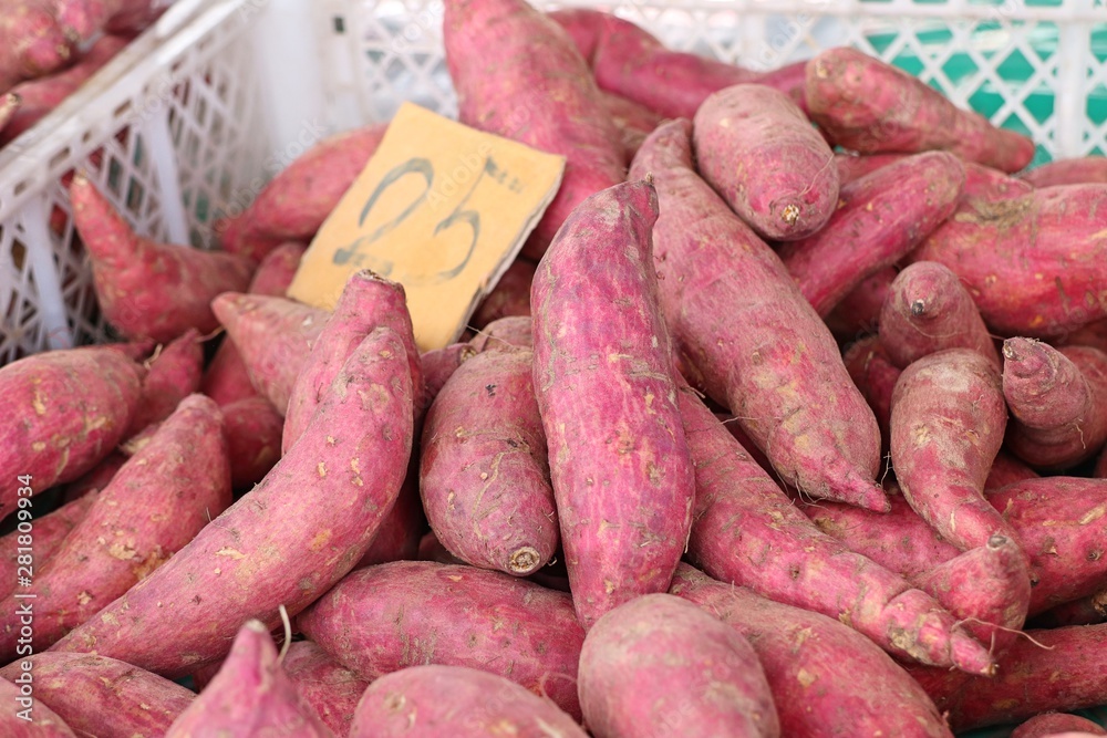 Sticker Sweet potato at street food