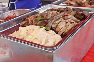 Fresh beef at the market
