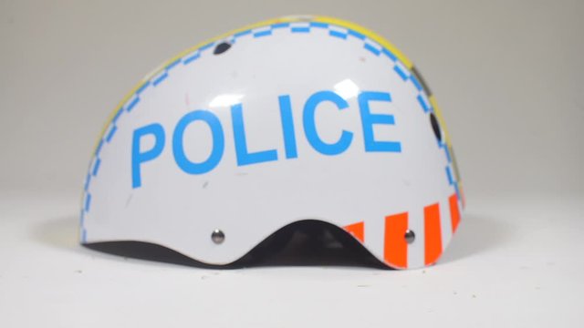 cannabis cones opposite police inscription