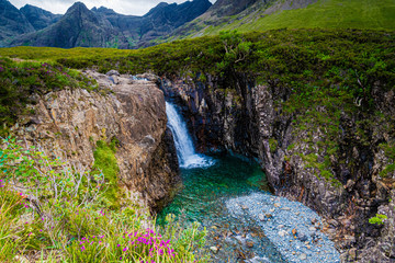 Naklejka na ściany i meble Fairy Pools Waterfall - Isle of Skye