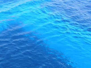 Water surface of sea, top view
