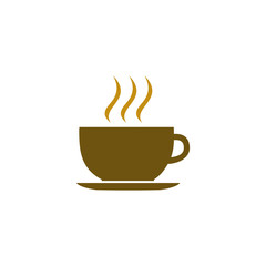 coffee shop logo template icon symbol vector