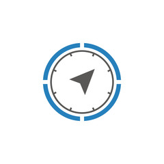 Compass icon, Compass symbol Vector. For web and mobile