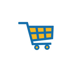 Shopping icon, Shopping cart symbol vector
