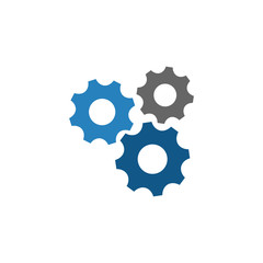 gear machine symbol icon vector